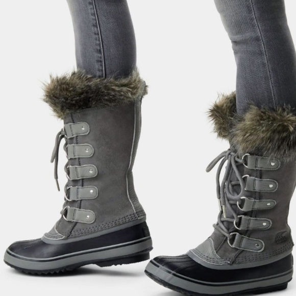 SOREL Waterproof Joan Of Arctic Green Suede Winter Boots - Picture 9 of 9
